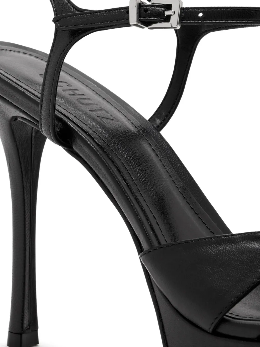 Schutz Maxine platform stiletto-heel sandals Zwart