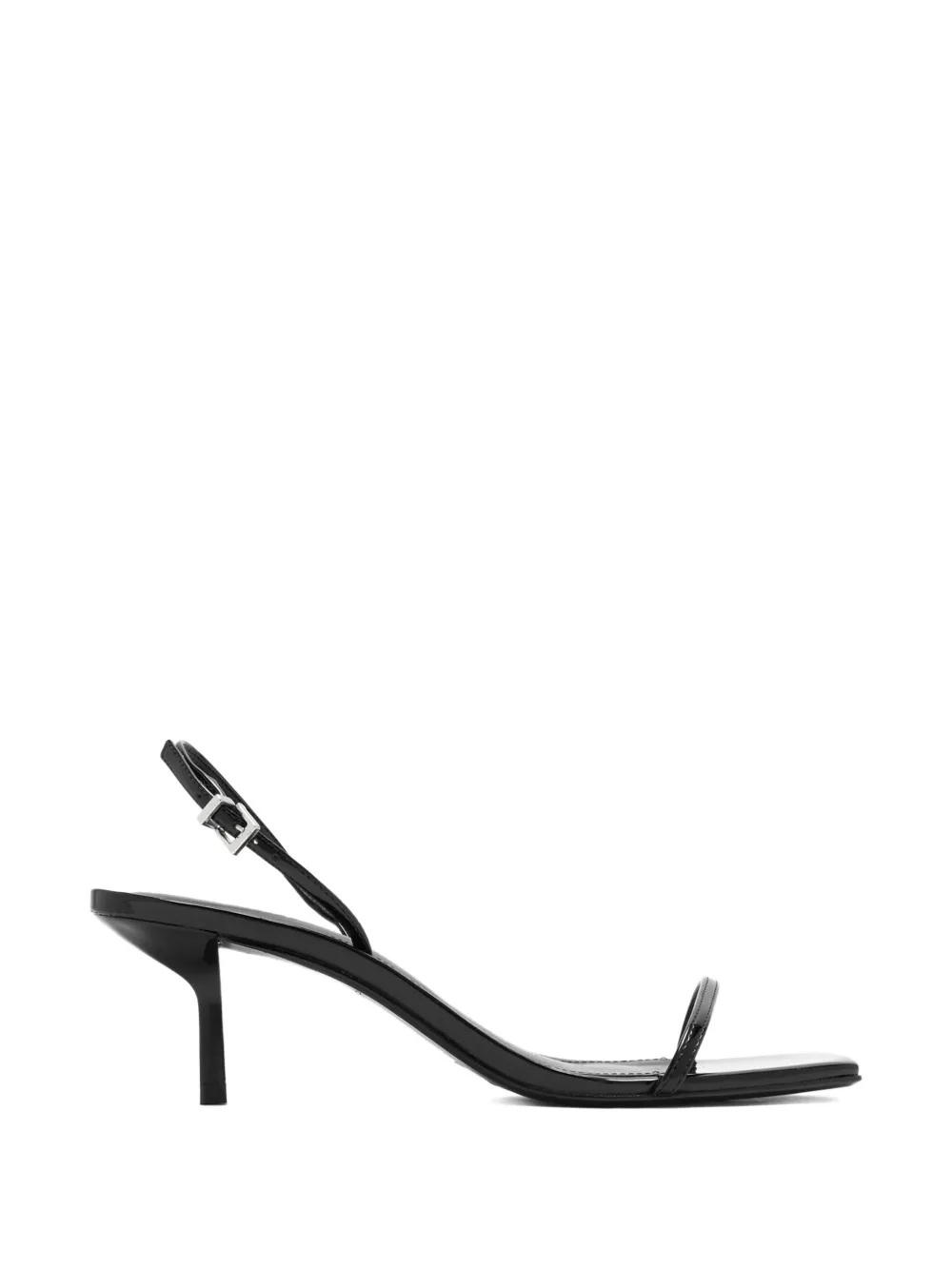 Schutz Judith square open-toe slingback sandals Zwart