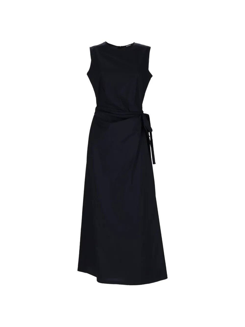ASPESI tie-waist midi dress - Blu