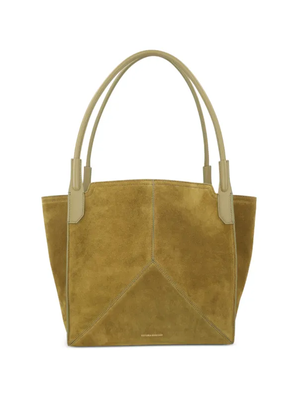 Victoria Beckham Victoria Tote in Cactus Green Suede