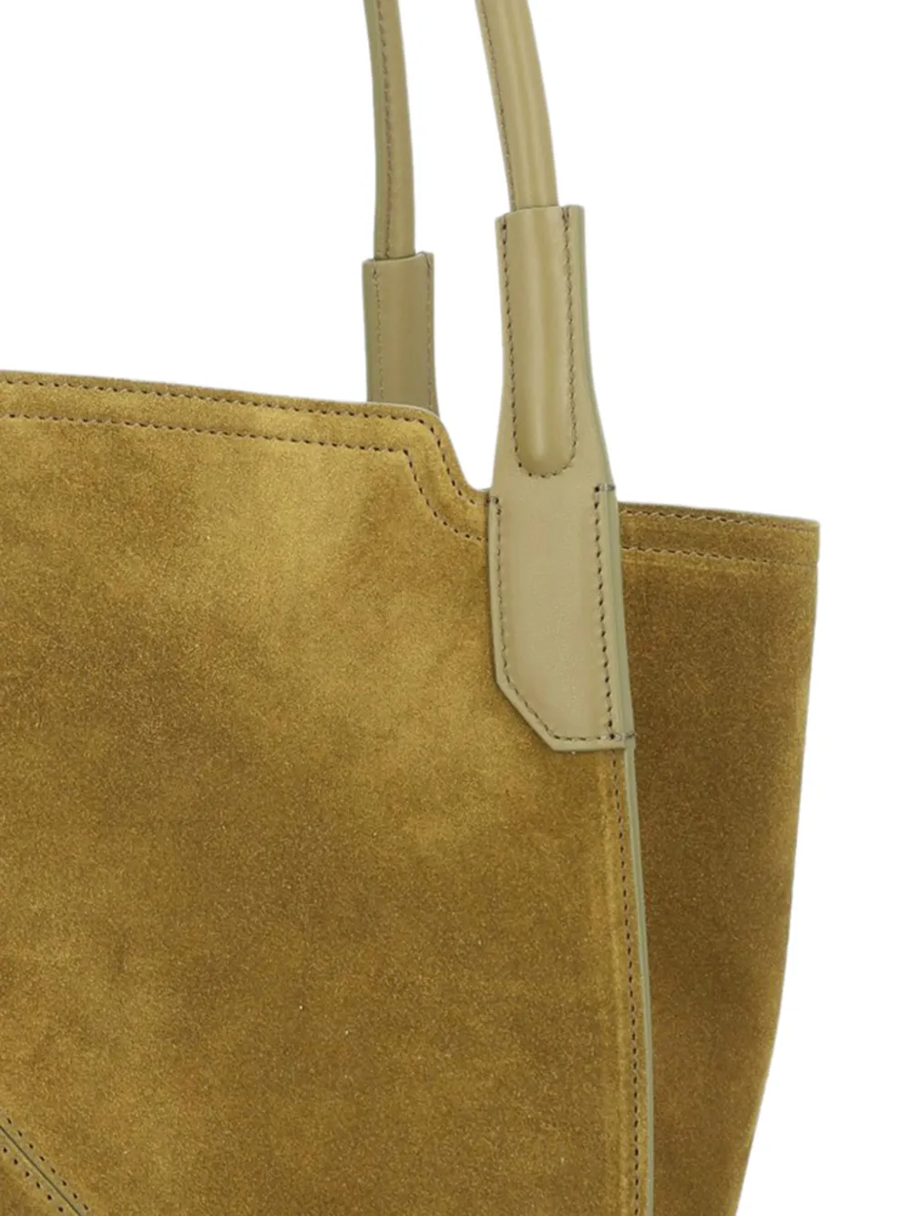 Victoria Beckham Shopper met logodetail Groen