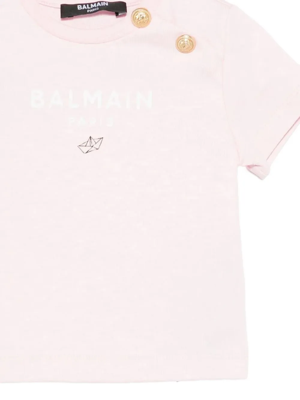  Balmain Kids Buttoned T-shirt - Pink 