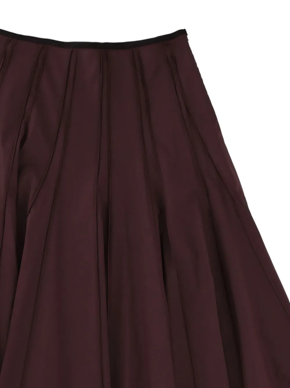  Alysi Pleated Midi Skirt - Brown 