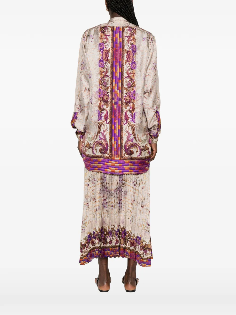 Pierre-Louis Mascia Aloe blouse met bloemenprint Beige