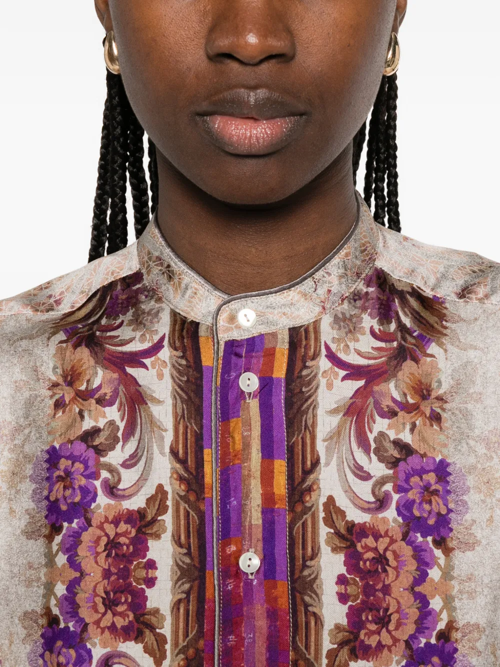 Pierre-Louis Mascia Aloe blouse met bloemenprint Beige