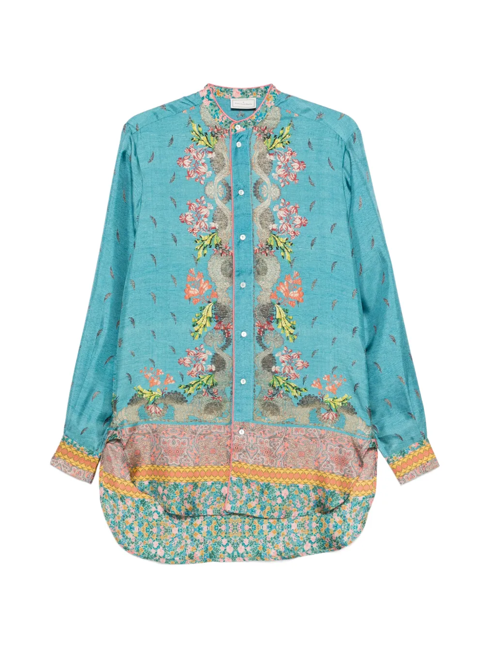 Pierre-Louis Mascia Aloe floral shirt - Blu