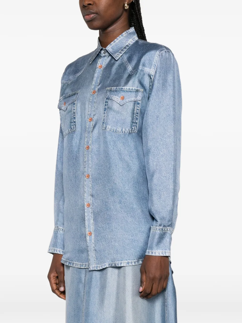  Pierre-louis Mascia Pocket Shirt - Blue 