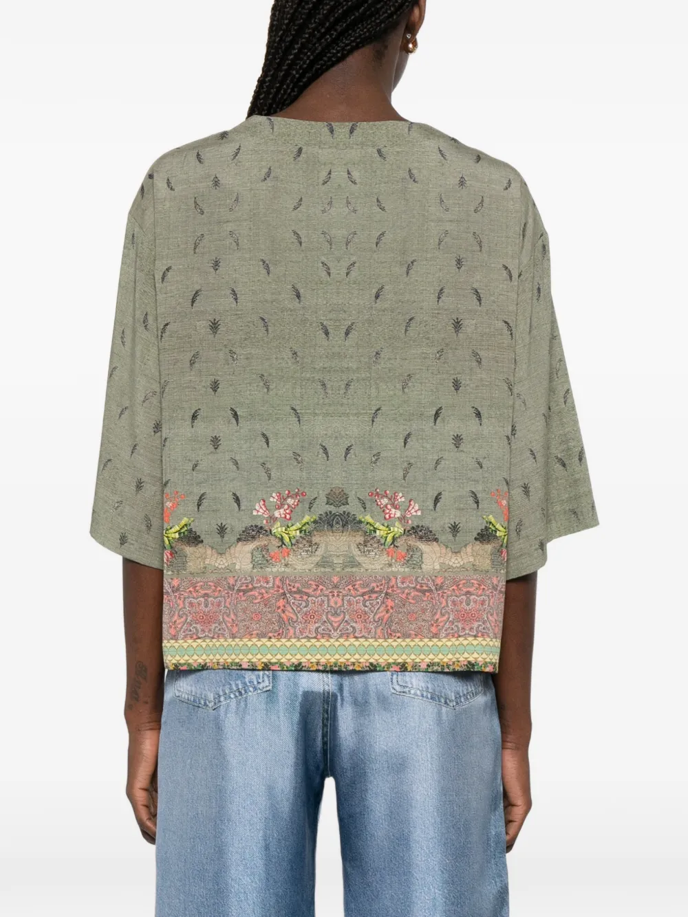Adanastr Floral Print Top