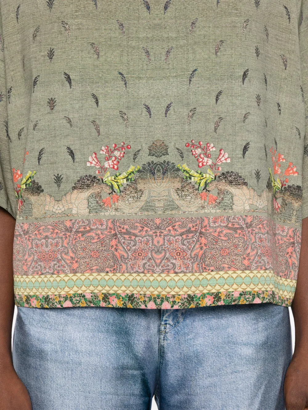 Adanastr Floral Print Top