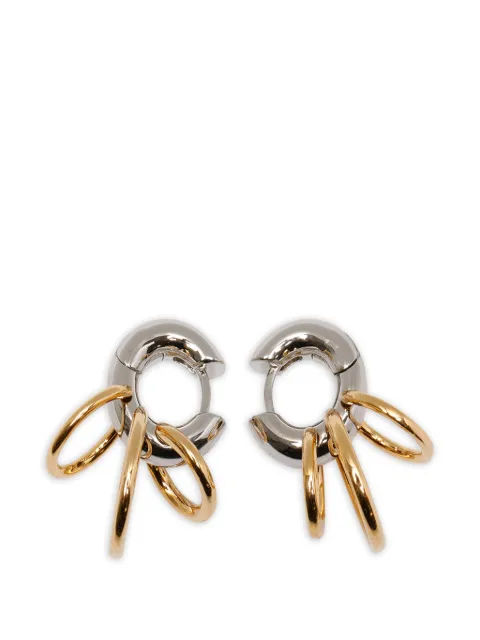 Panconesi piercing-detail hoop earrings