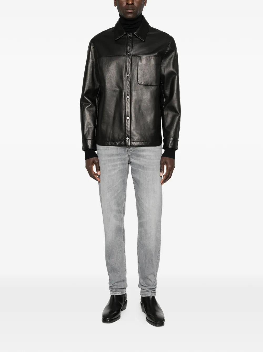 7 For All Mankind Slimmy denim jeans met toelopende pijpen Grijs
