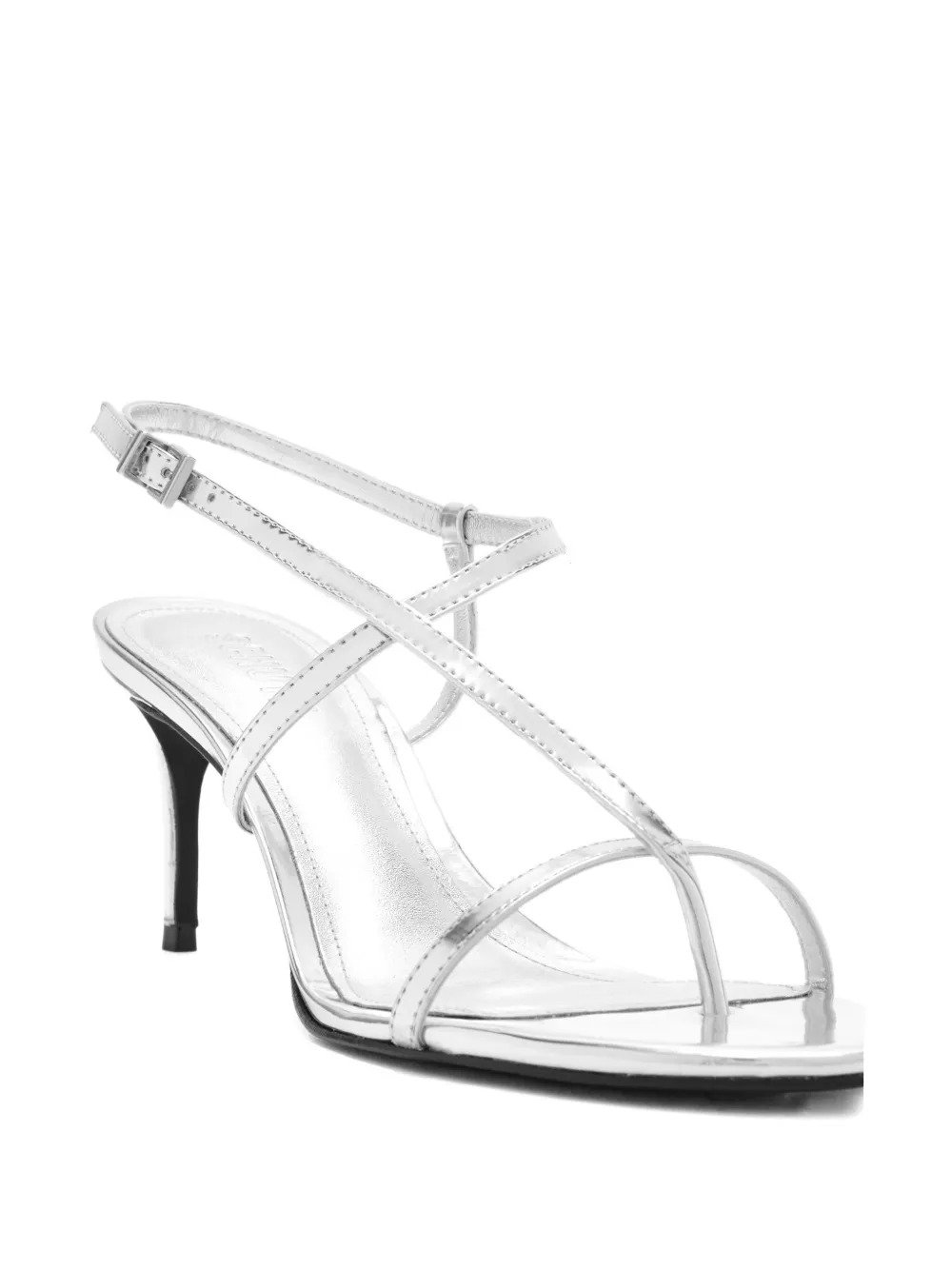 Schutz Azure crossover-strap heeled sandals Zilver