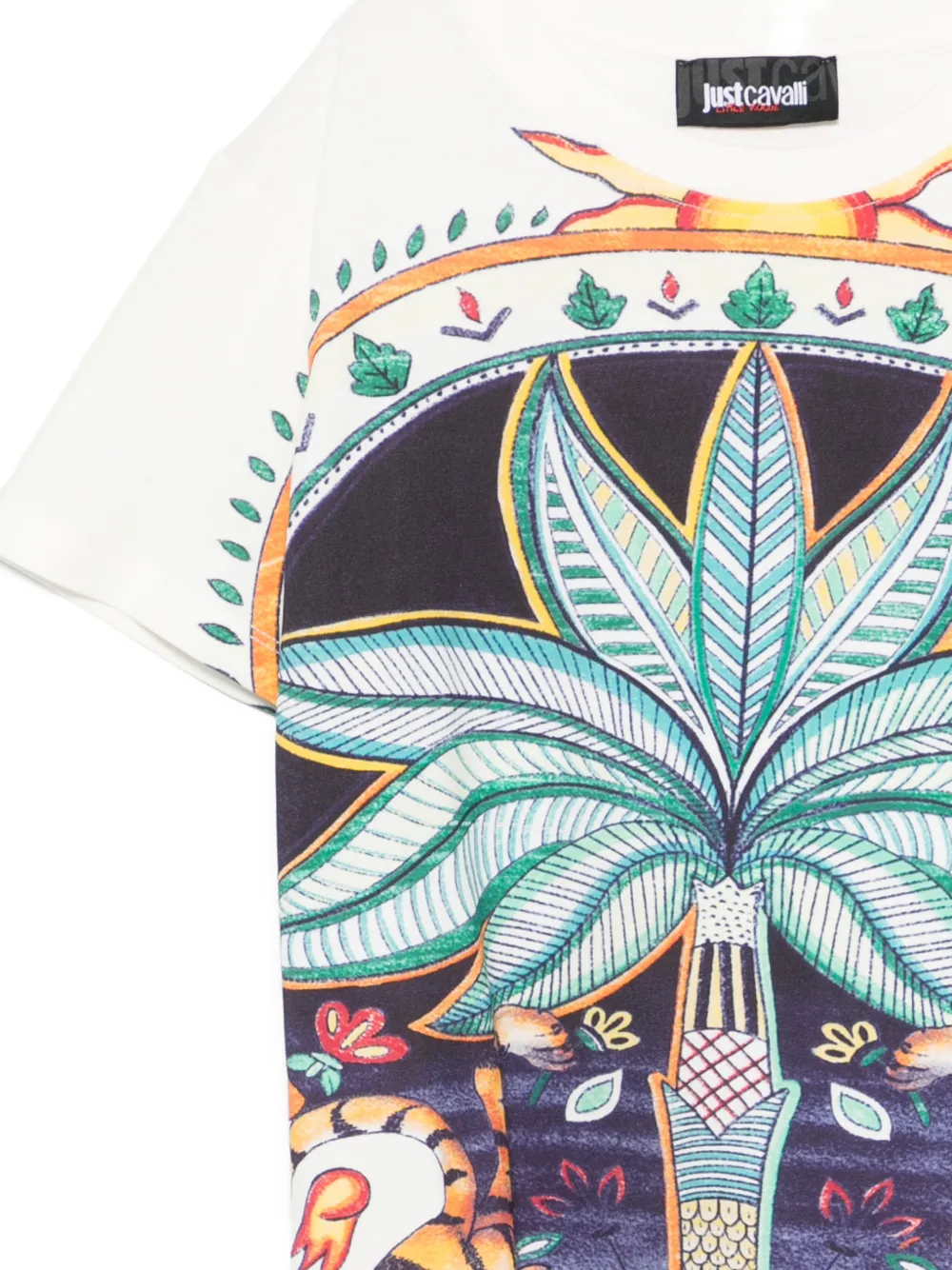  Just Cavalli Tiger-print T-shirt - White 