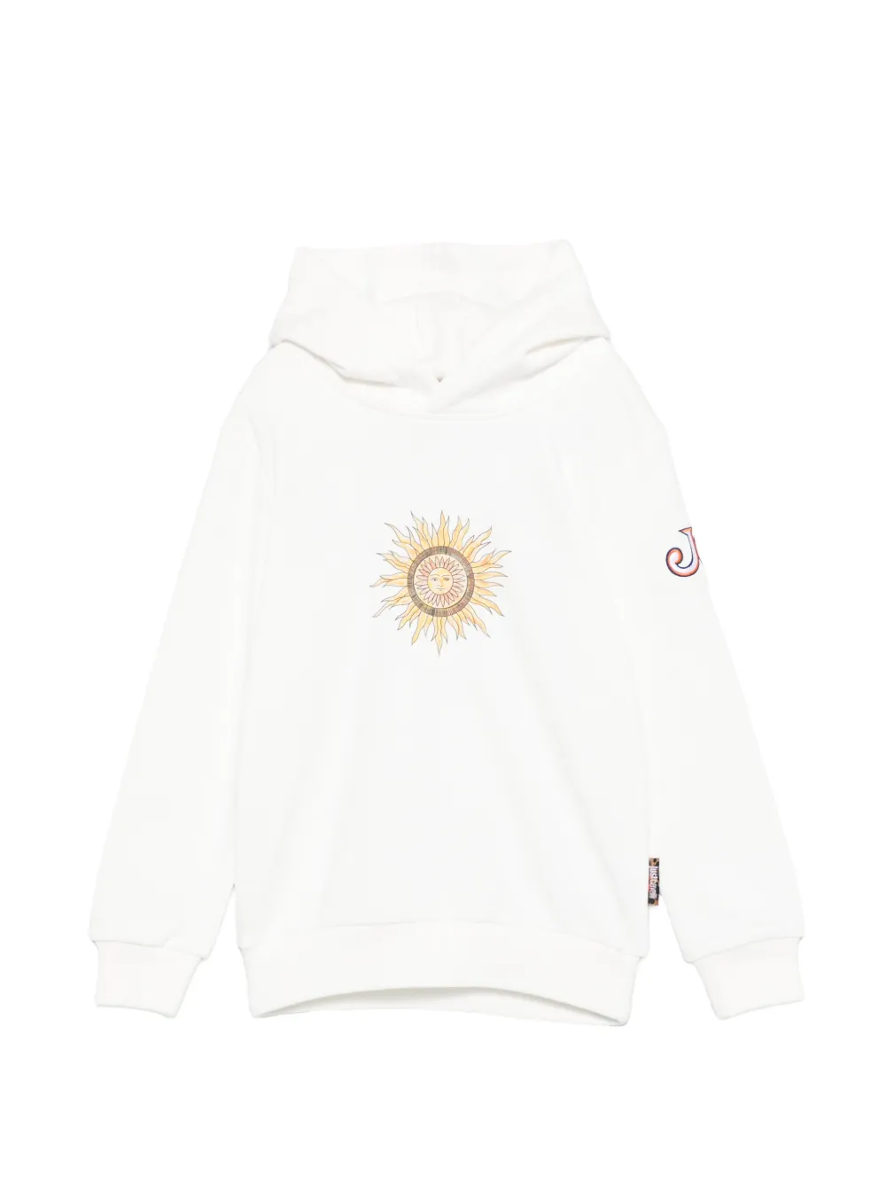 Just Cavalli sun-print long-sleeve hoodie - Bianco
