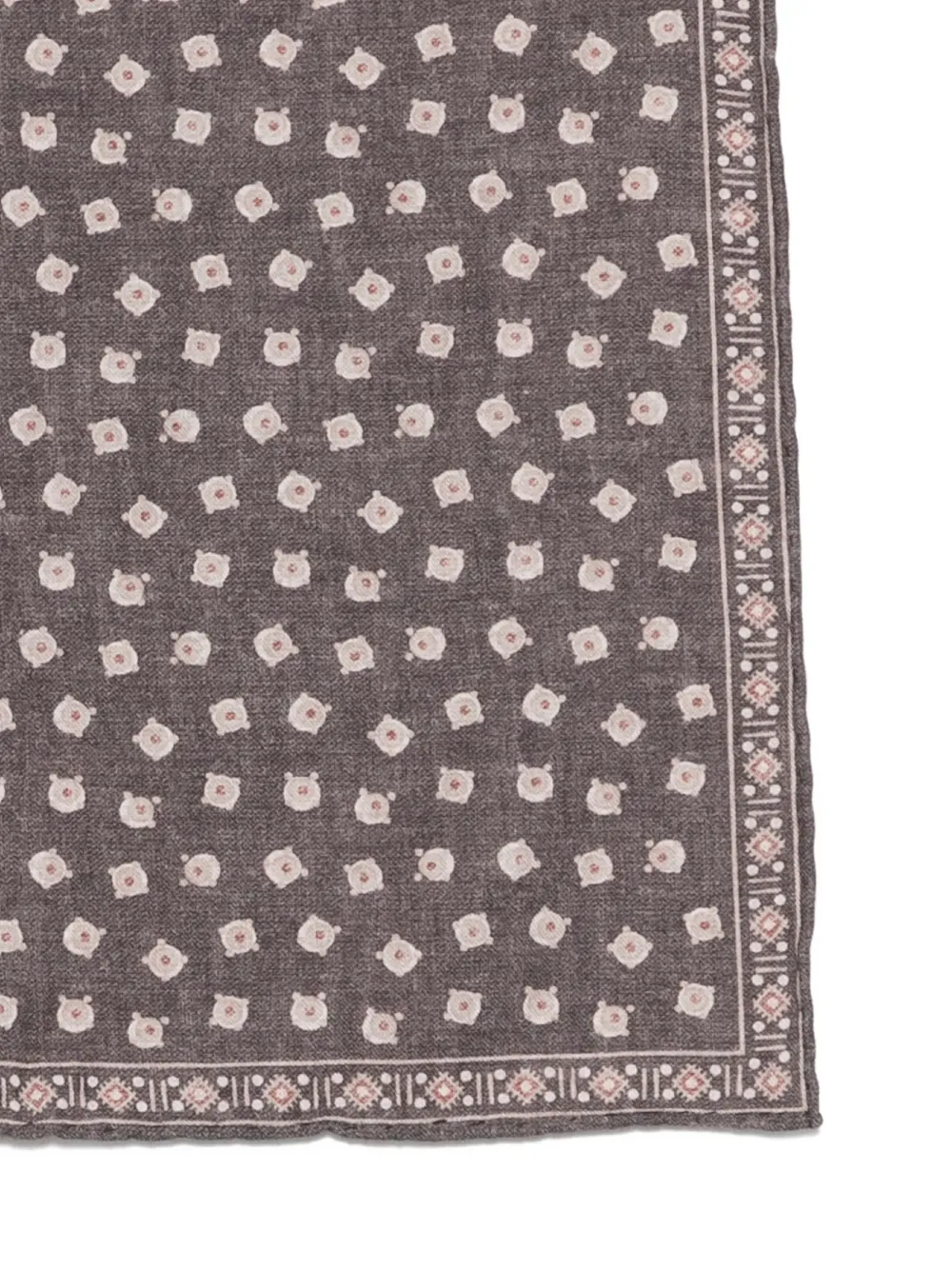  Eleventy Patterned Handkerchief - Grey 