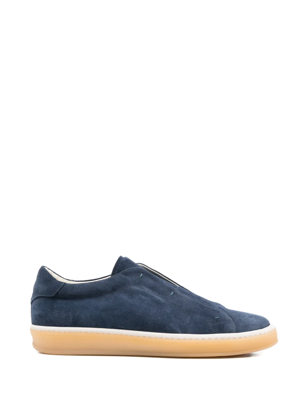 Eleventy Sneakers slip-on in pelle scamosciata - Blu