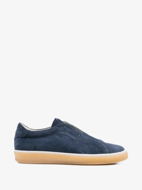 Eleventy slip-on suede sneakers
