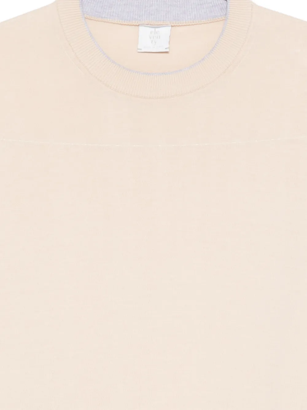 Eleventy T-shirt met ronde hals Beige