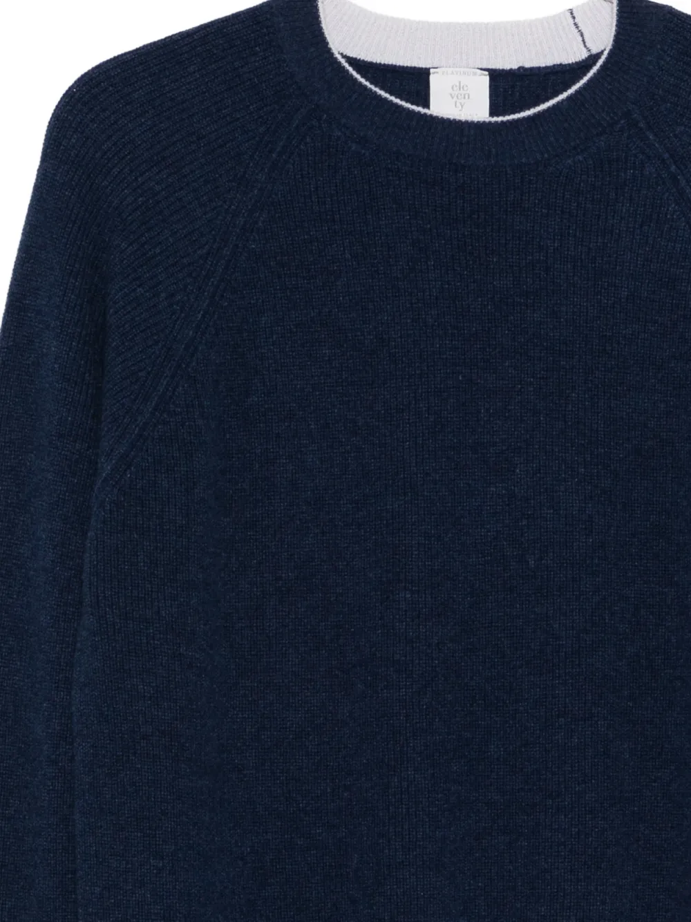 Eleventy Sweater met ronde hals Blauw