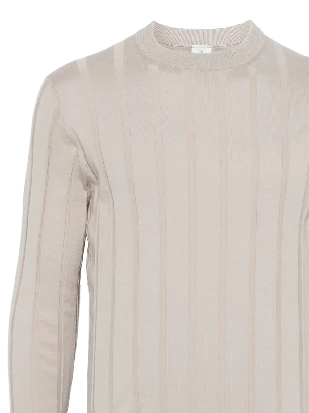  Eleventy Ribbed Round-neck Sweater - Neutrals 