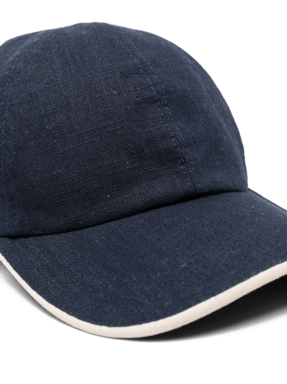  Eleventy Contrast-trim Cap - Blue 