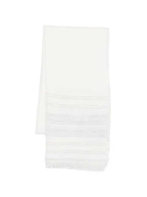 Eleventy Gestreifter Schal mit Fransen 