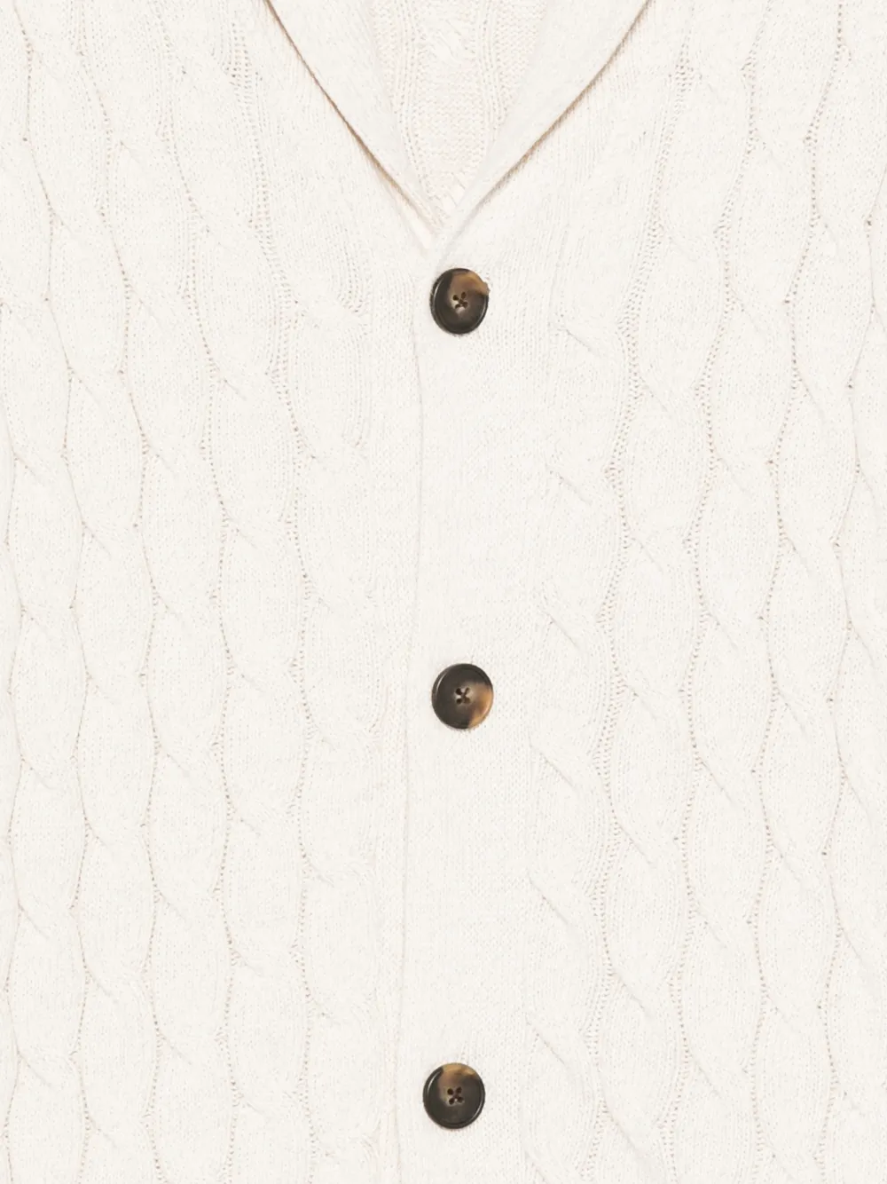  Eleventy Cable-knit Buttoned Cardigan - Neutrals 