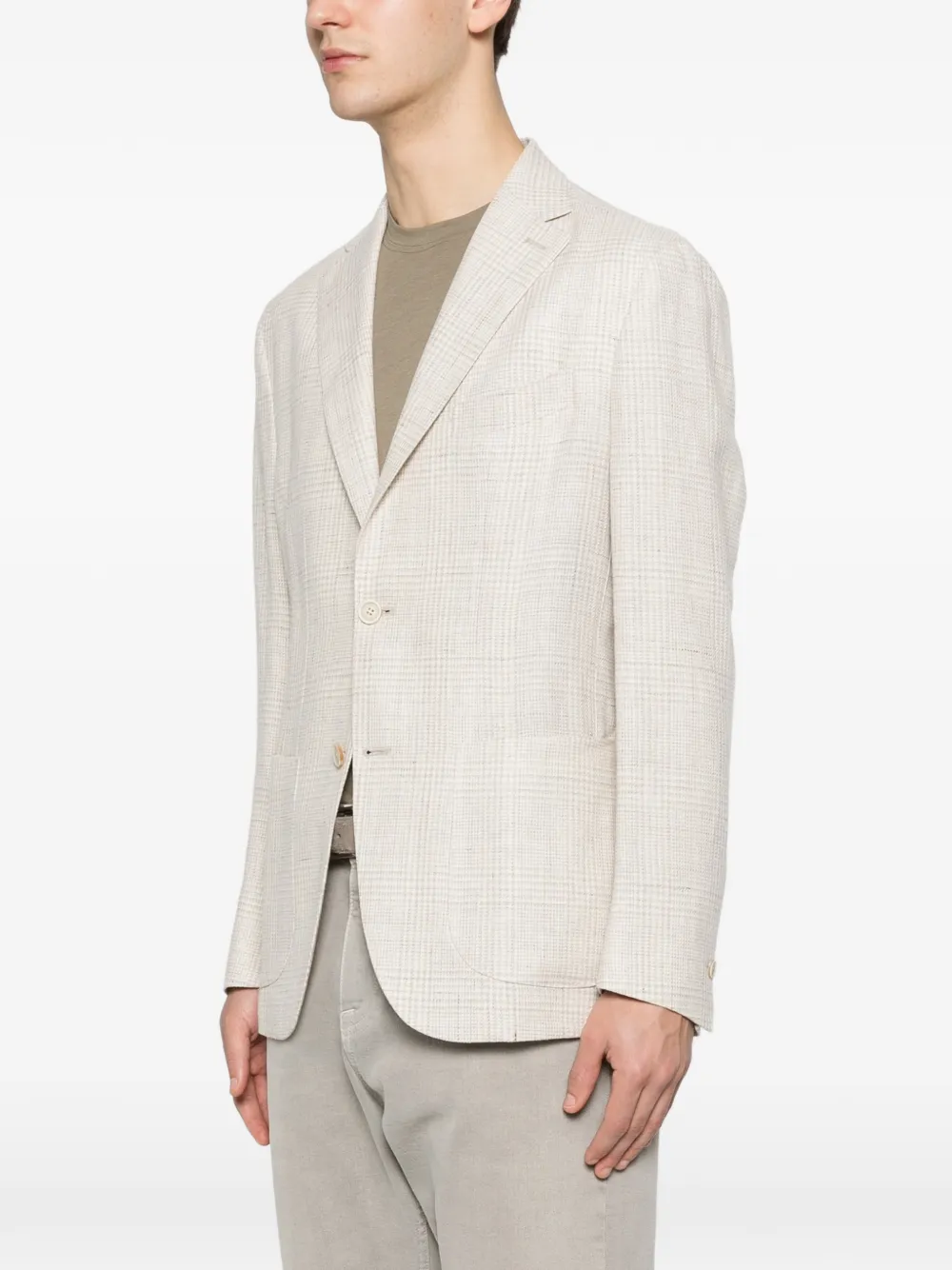  Eleventy Single Breasted Soft Jacket - Neutrals 