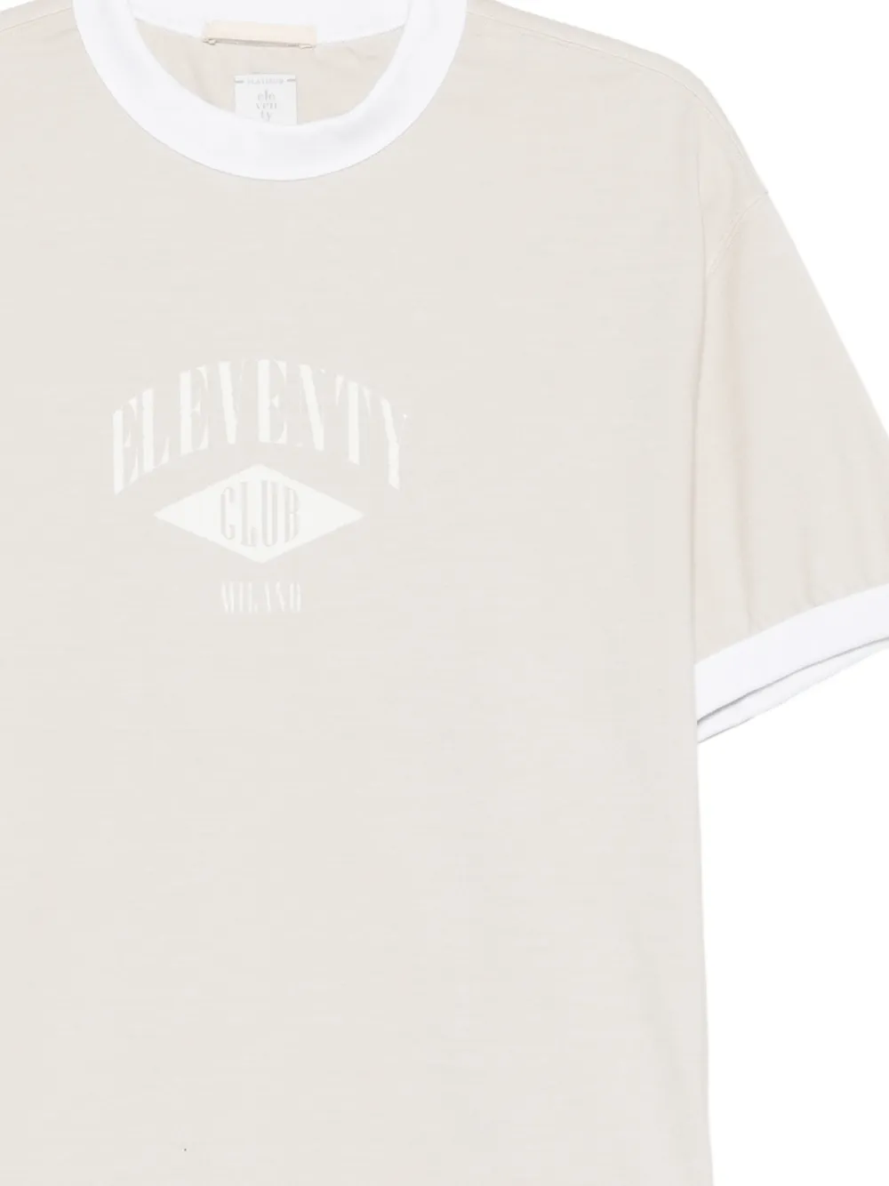  Eleventy Logo T-shirt - Neutrals 
