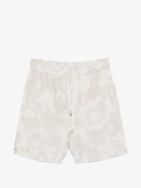 Eleventy floral-print deck shorts