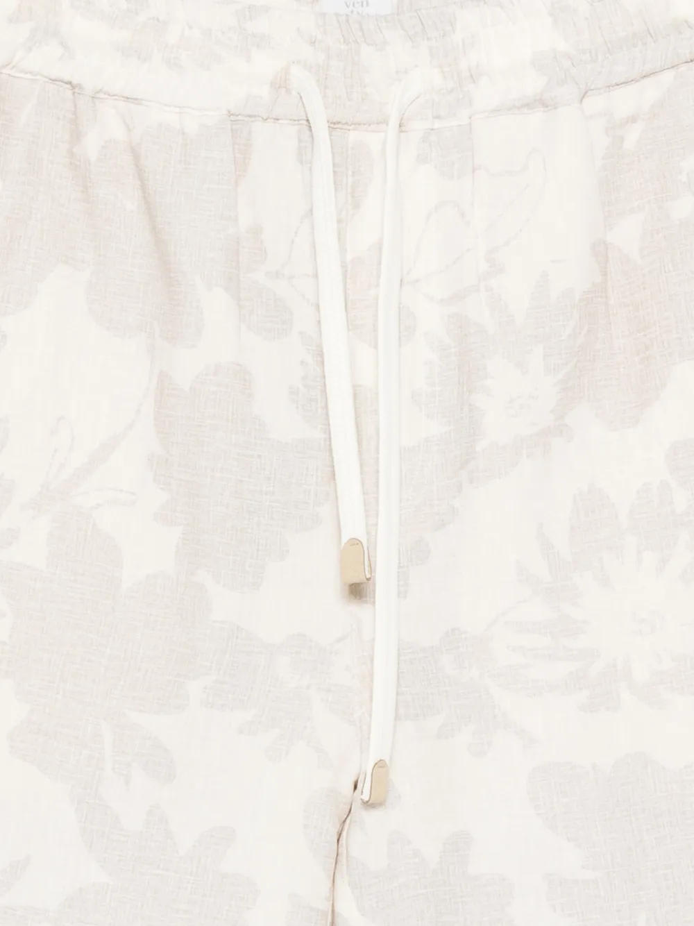  Eleventy Floral-print Deck Shorts - Neutrals 