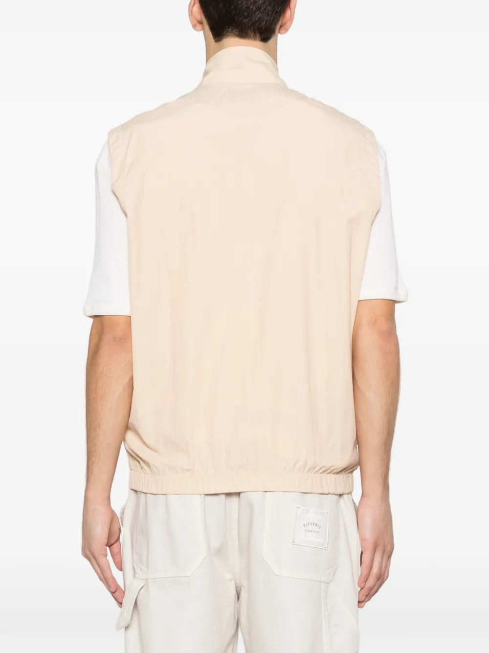 Eleventy Bodywarmer met rits Beige