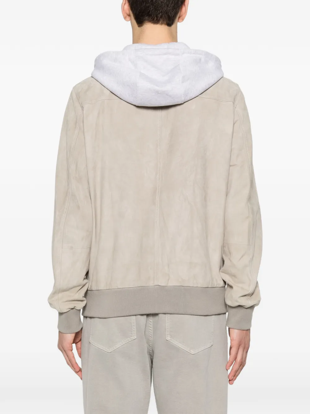 Eleventy Suède jas Beige