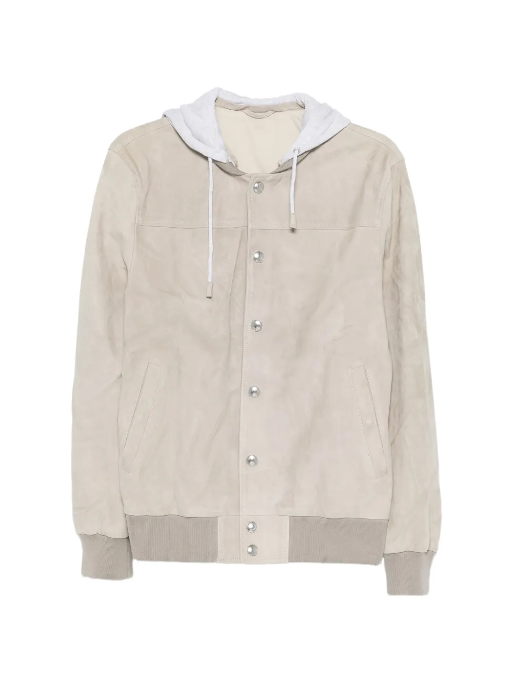 Eleventy hooded suede jacket - Toni neutri