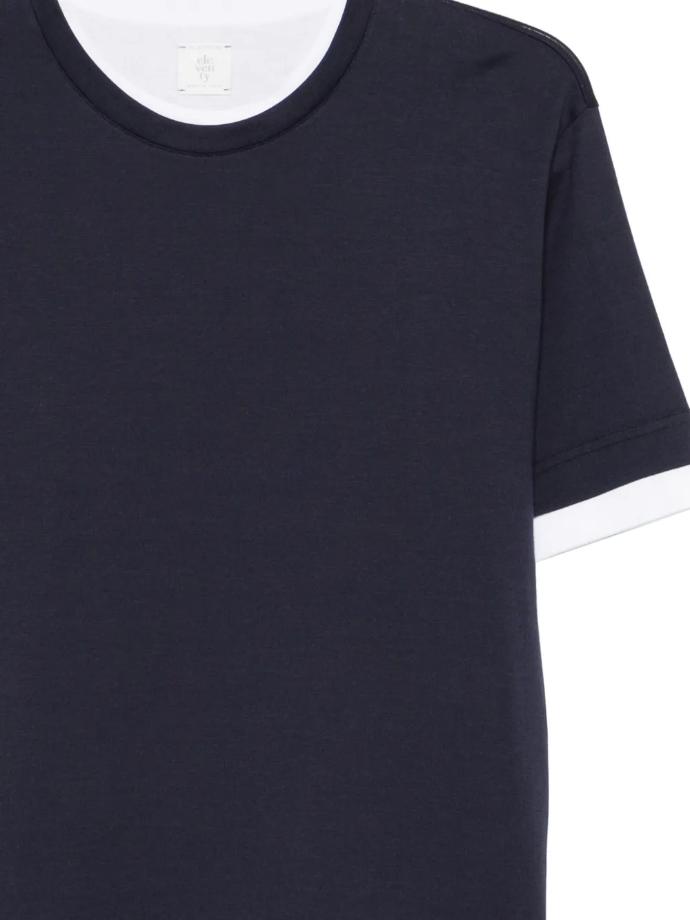Eleventy T-shirt met ronde hals Blauw