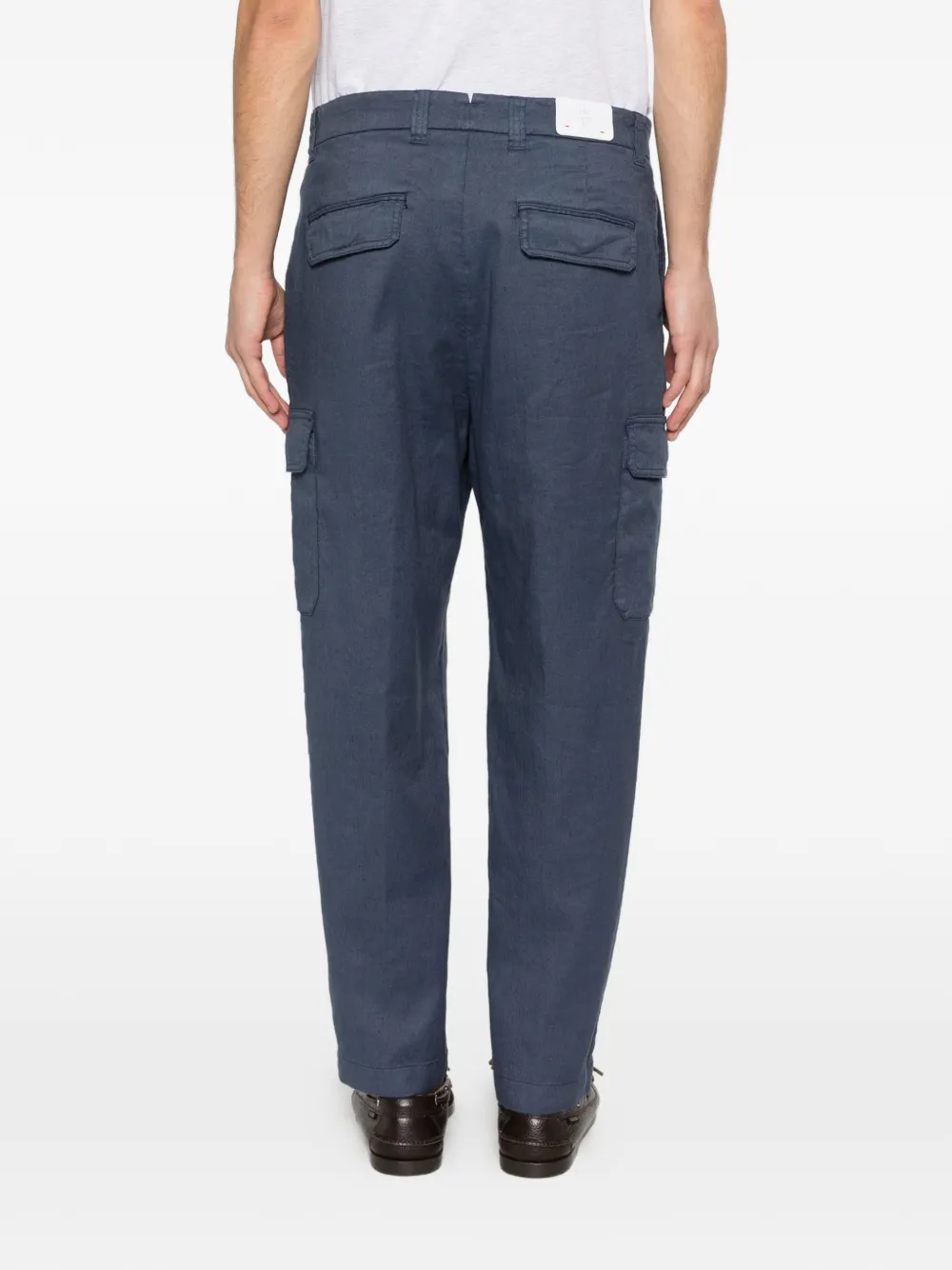 Eleventy Cargo broek met knoopsluiting Blauw
