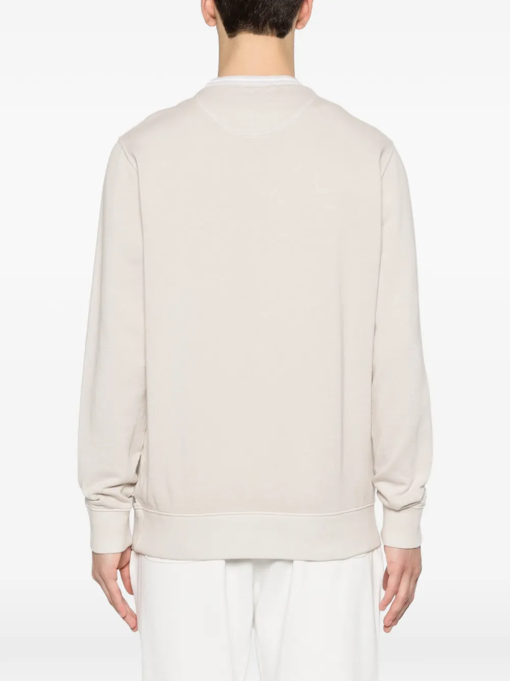 Eleventy Sweater met logoprint Beige