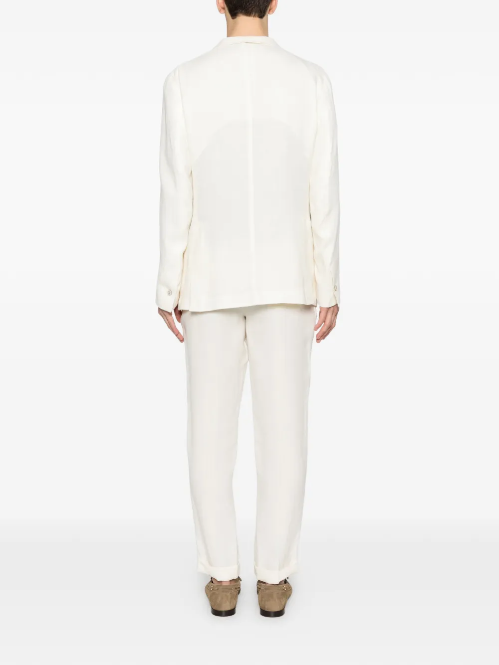  Eleventy Single-breasted Suit - White 
