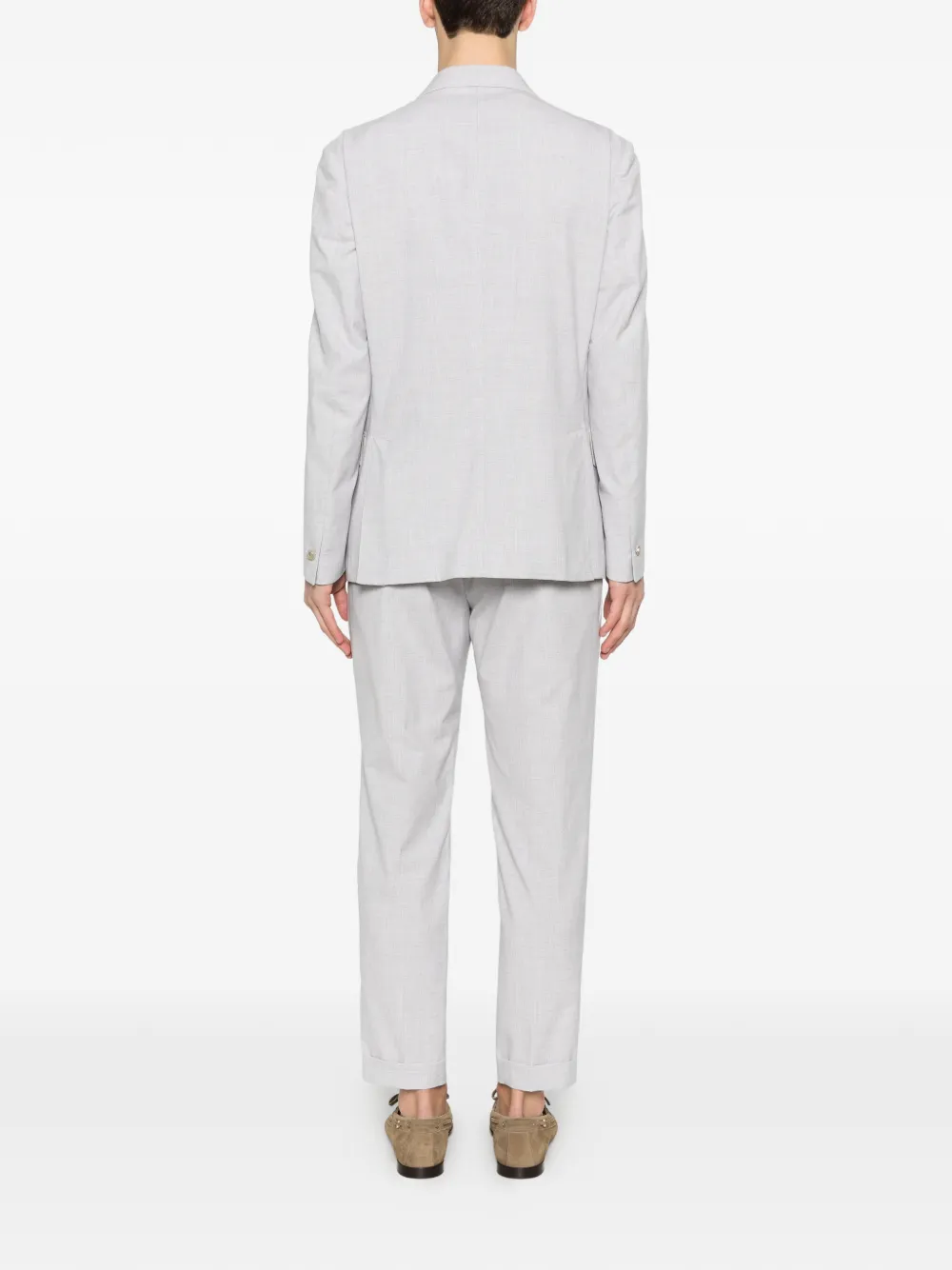  Eleventy Double-breasted Suit - Grey 