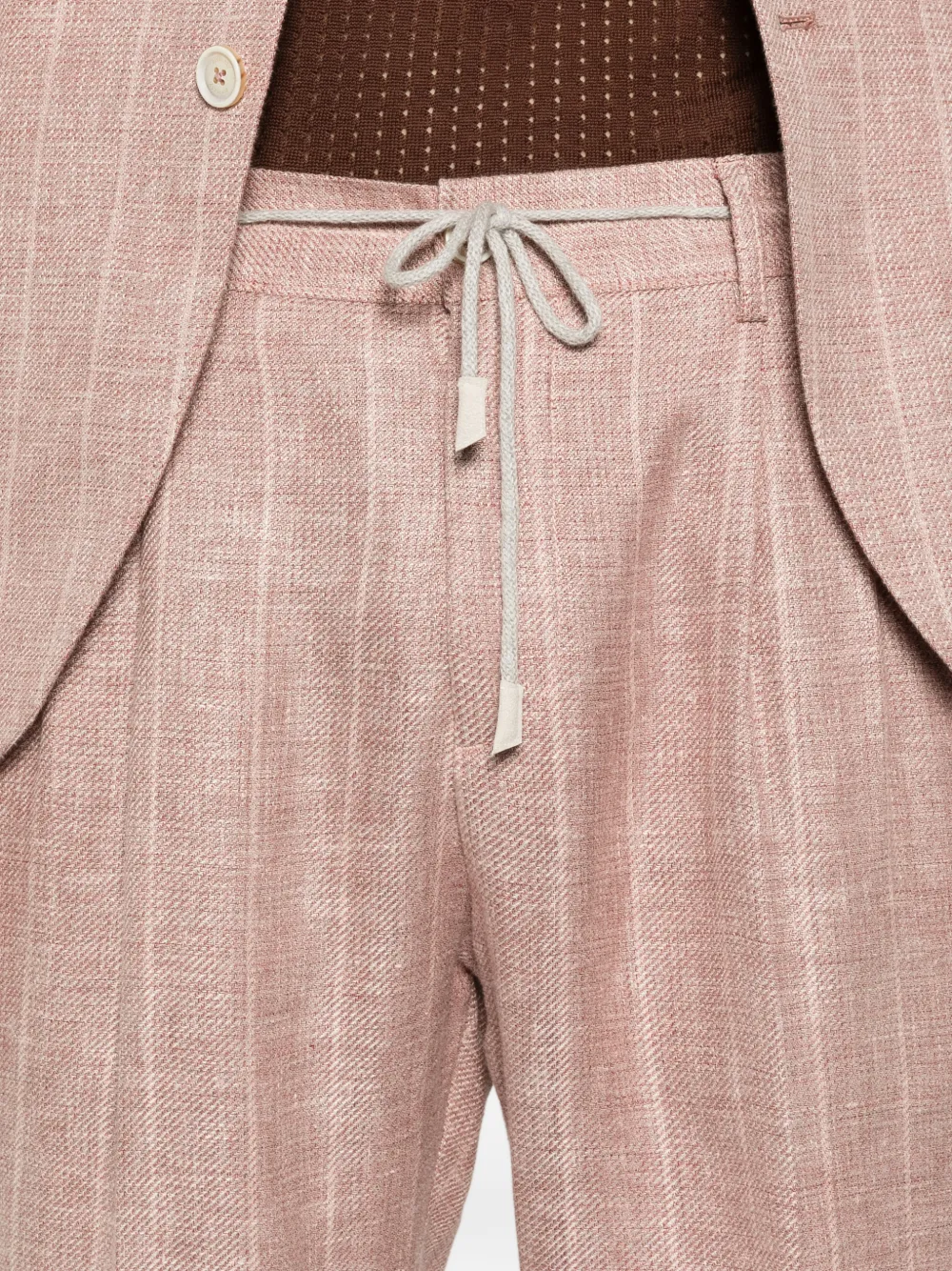 Eleventy Gestreept pak Roze