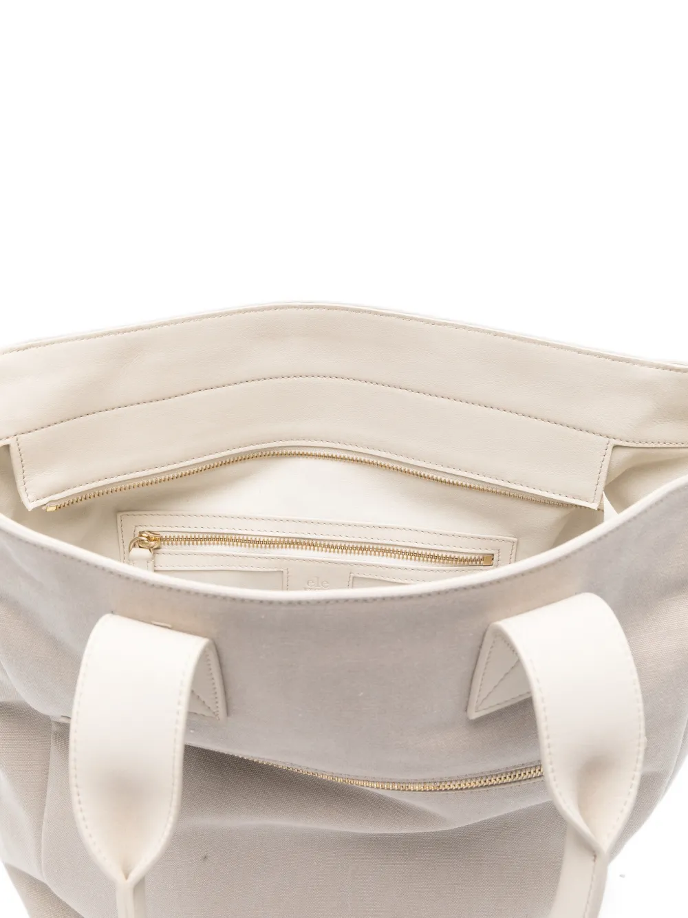 Eleventy Shopper met rits Beige