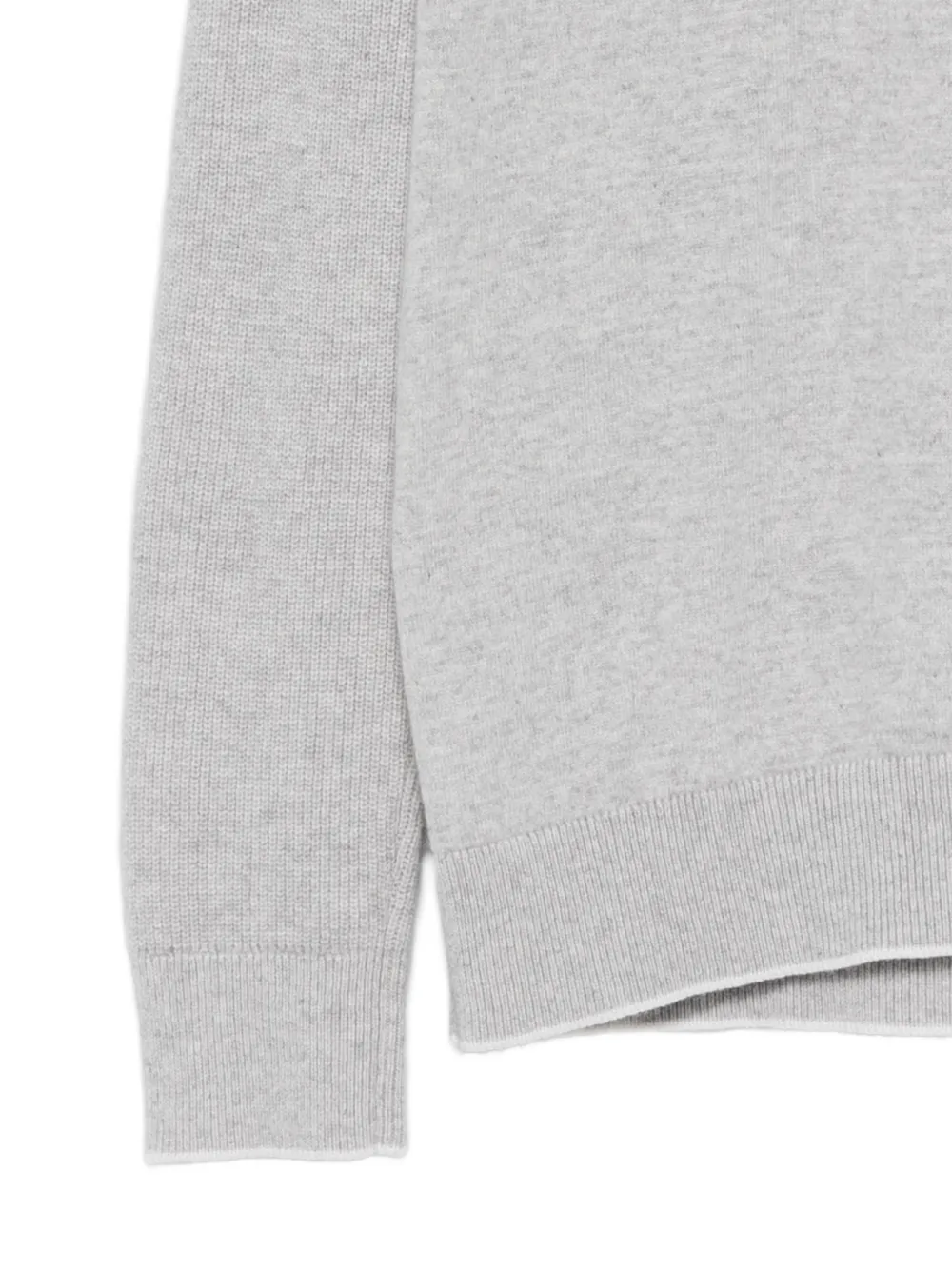 Eleventy Geribbelde hoodie Grijs
