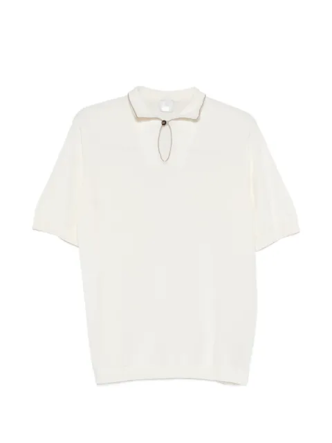 Eleventy contrasting-trim polo shirt