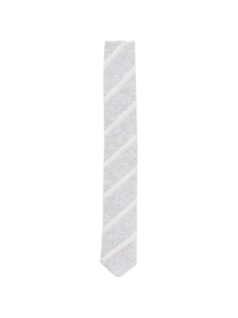 Eleventy striped cotton tie
