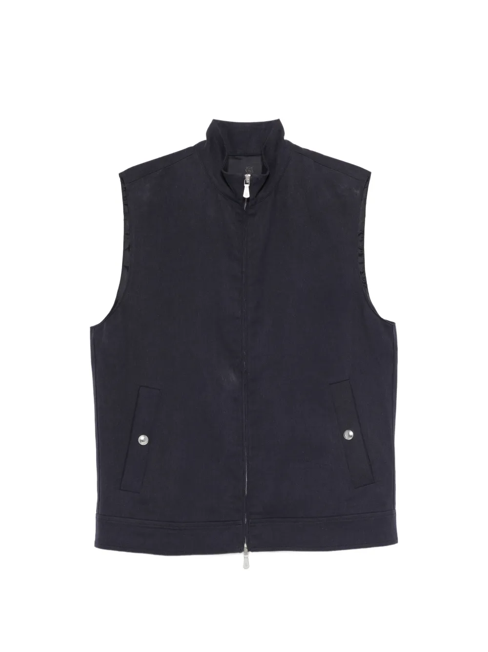 Eleventy zip-up gilet - Blue