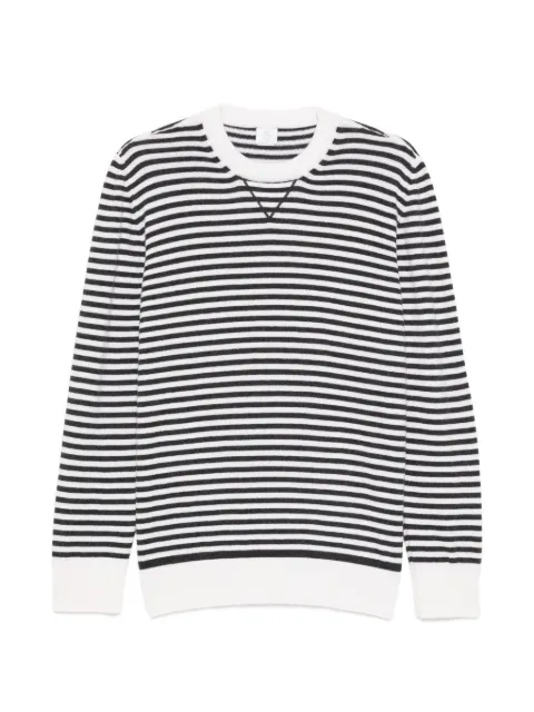 Eleventy striped round neck sweater