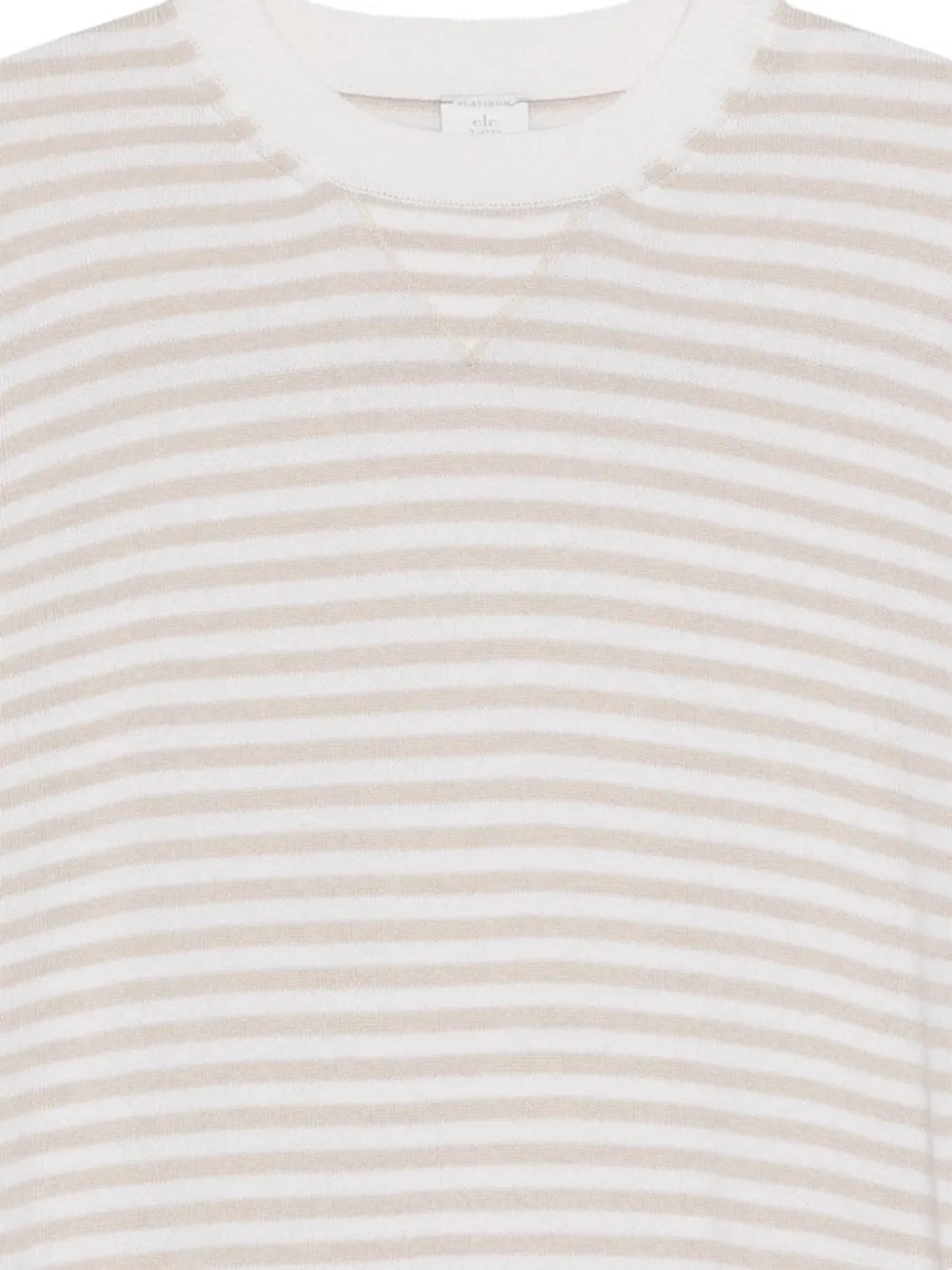  Eleventy Striped Crewneck Jumper - Neutrals 