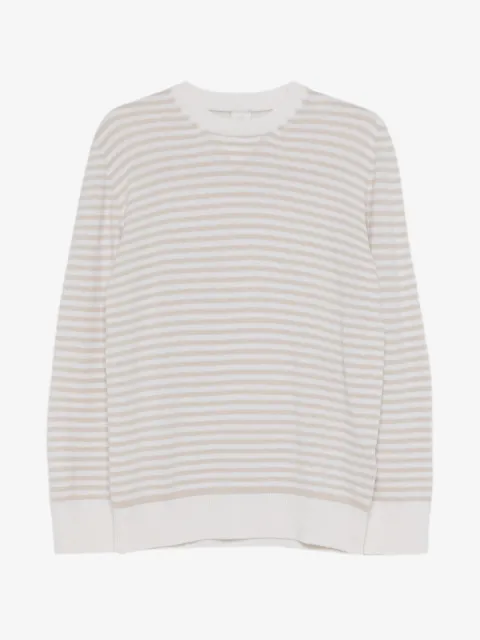 Eleventy striped crewneck jumper