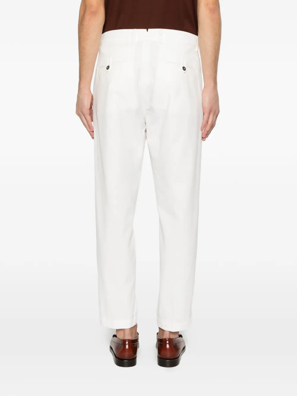 Eleventy Broek met plooien Wit