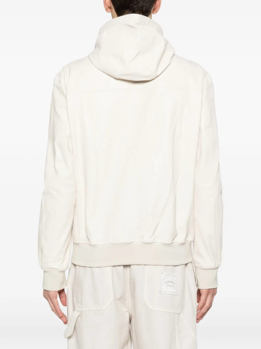Eleventy Jack met capuchon en rits Beige
